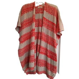 La Fiorentina Knit Women's Open Sweater Wrap Poncho One Size Cardigan Shawl Cape